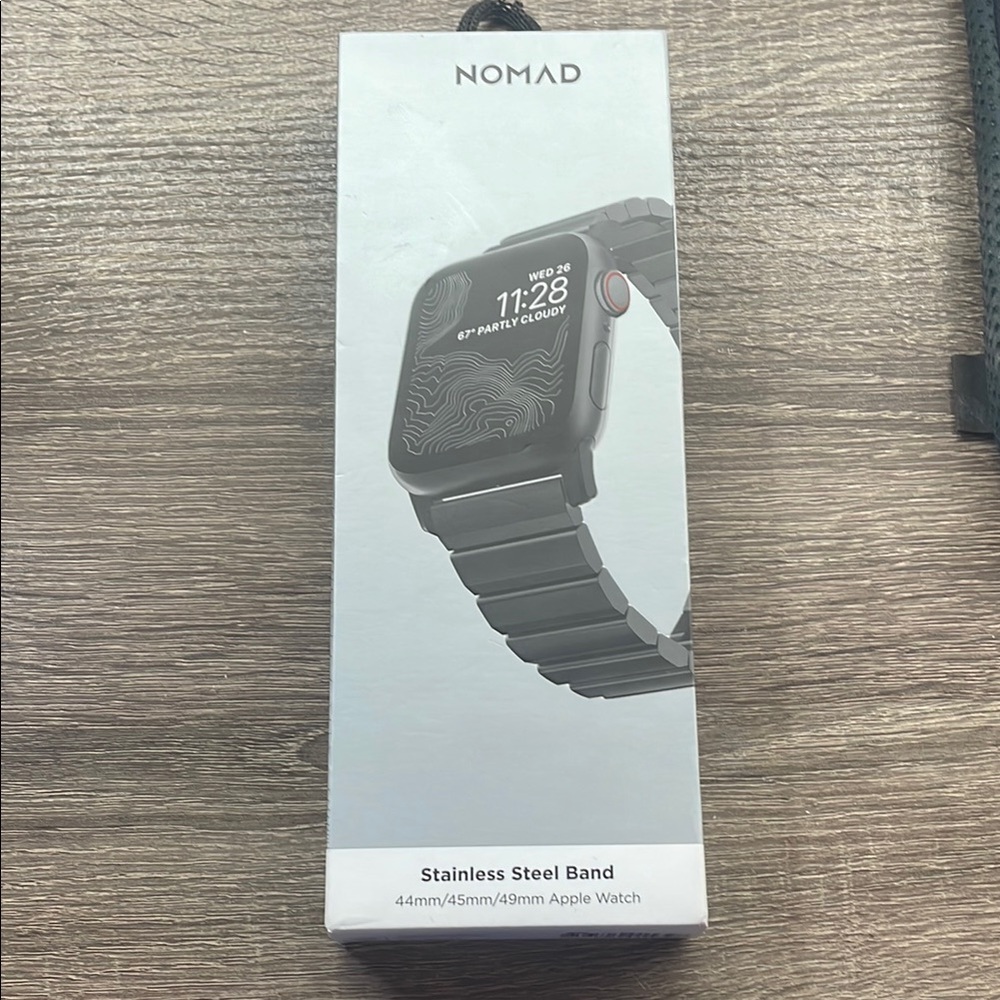 Nomad Stainless Steel Band - Black for Apple Watch